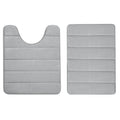 Axyaa Memory Foam Bathroom Rug Set: Non-Slip, Absorbent, Soft U-Shaped and Rectangle Mats