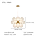 Axyaa Glass Ball Pendant Chandelier - Modern Hanging Light for Home decor.