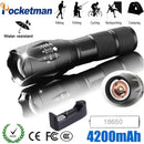 Axya T-6 LED Tactical Flashlight - Waterproof Aluminum Alloy Torch