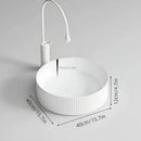 Axyaa Modern Ceramic Large Sink - Bathroom Vanity Basin for Balcony Bathroom.