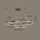 Axyaa Nordic Modern LED Ring Chandelier for Living Room, Study, Bedroom, and Dining Room