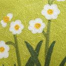 Axyaa Green Flower Embroidered Pillowcase Set of 2 Home Decor Cotton Cushion Cover
