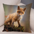 Axyaa Fox Pillowcase for Home, Office, Car Decor
