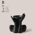 Axyaa Nordic Human Body Ceramic Vase for Stylish Home Decor & Flower Display