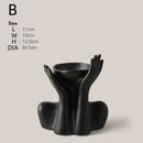 Axyaa Nordic Human Body Ceramic Vase for Stylish Home Decor & Flower Display