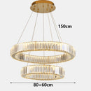 Axyaa Crystal Chandelier Pendant Light for Living and Dining Room Lighting