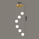 Axyaa Nordic Pendant Lights Indoor Chandelier for Dining Room Living Stair Lamp
