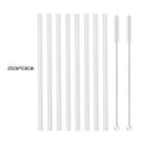 Axyaa Glass Straw Set: Reusable & Eco-Friendly Smoothie Cocktail Straws