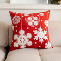 Axyaa Christmas Hat Velvet Chenille Pillowcase - 45x45cm