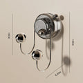 Axyaa Rotating Door Rear Coat Hook - Multi-functional Suction Cup Wall Hanger