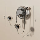 Axyaa Rotating Door Rear Coat Hook - Multi-functional Suction Cup Wall Hanger