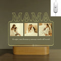 Axyaa Personalized Photo Acrylic Night Light with Message - Unique Gift for Mom