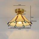 Axyaa Glass Copper LED Ceiling Lights: Modern Nordic Ceiling Lamp for Home Lighting