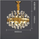 Axyaa Colorful Glass Chandelier LED Pendant Light for Luxury Living Spaces