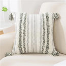 Axyaa Boho Tufted Tassel Woven Cushion Covers Set - Set of 2