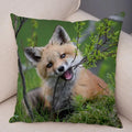 Axyaa Fox Pillowcase for Home, Office, Car Decor