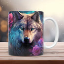Axyaa Wolf Watercolor Coffee Mug