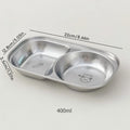 Axyaa Kids Stainless Steel Divider Plate | Cute Pattern, Reusable, Durable Dinner Dish