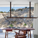 Axyaa BELT Pendant LED Lamp: Minimalist Leather Dining Room Light