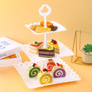 Axyaa 3-Layer Fruit Tray for Party Desserts, Snacks, and Fruits