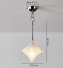 Axyaa Star Glass Chandelier - Nordic Modern Ceiling Light for Hallway, Bedroom, Dining Room