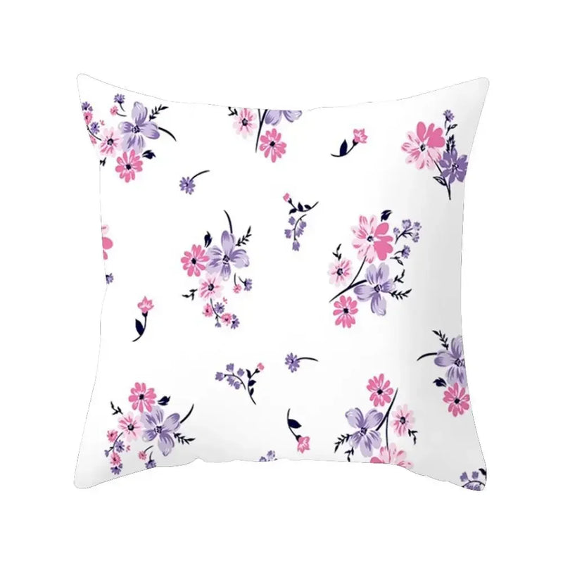 Axyaa Plant Flower Printed Pillow Case for Sofa & Home Decoration