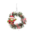 Axyaa Mini Christmas Wreath Ornament Set for Festive Decor