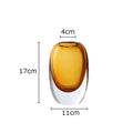 Modern Crystal Vase for Axyaa Home Decor Bouquets and Hydroponics