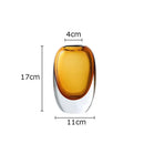 Modern Crystal Vase for Axyaa Home Decor Bouquets and Hydroponics