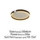 Axyaa Rose Gold Modern LED Ceiling Light Surface Mounted Minimalist Home Lighting