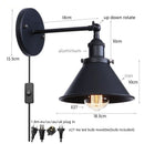 Axyaa Industrial LED Wall Lamps for Bathroom Mirror Stair Dinning Room Bar Home Decor