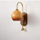 Axyaa Glass Wall Lamp, French Retro Aisle Style for Homestay Bedside