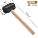 Axyaa Stainless Steel Coconut Opener with Wooden Handle and Rubber Hammer
