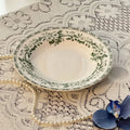 Axyaa Vintage Ceramic Plates Set - Medieval French Style Tableware for Breakfast and Desserts