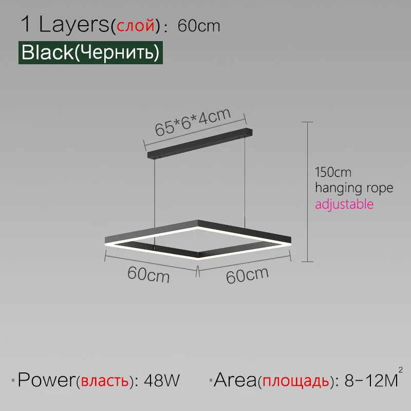 Modern LED Ceiling Chandelier by Axyaa for Living Room Bedroom Dining Room