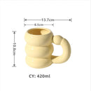 Axya Christmas Ceramic Couples Coffee Cup Set