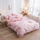 Axyaa Cartoon Print Duvet Cover 220x240 for Adults Kids - Double-sided Comforter Cover