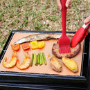 Axyaa Outdoor BBQ Mat Set - Non Stick, High Temp Resistant, Reusable Barbecue Accessories