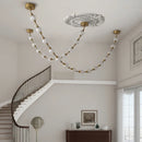 Axyaa Nordic Stair Chandelier Pendant Ceiling Light for Living Room and Dining Room