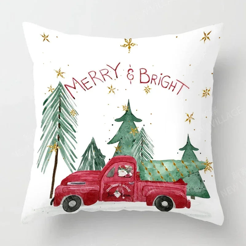 Axyaa Christmas Series Pillowcases for Festive Home Decor 40x40 50x50 60x60 35x35