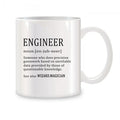 Axyaa Precision Mugs - Ceramic 11 oz White Coffee Tea Cup - Student New Licensed Gift