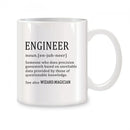 Axyaa Precision Mugs - Ceramic 11 oz White Coffee Tea Cup - Student New Licensed Gift