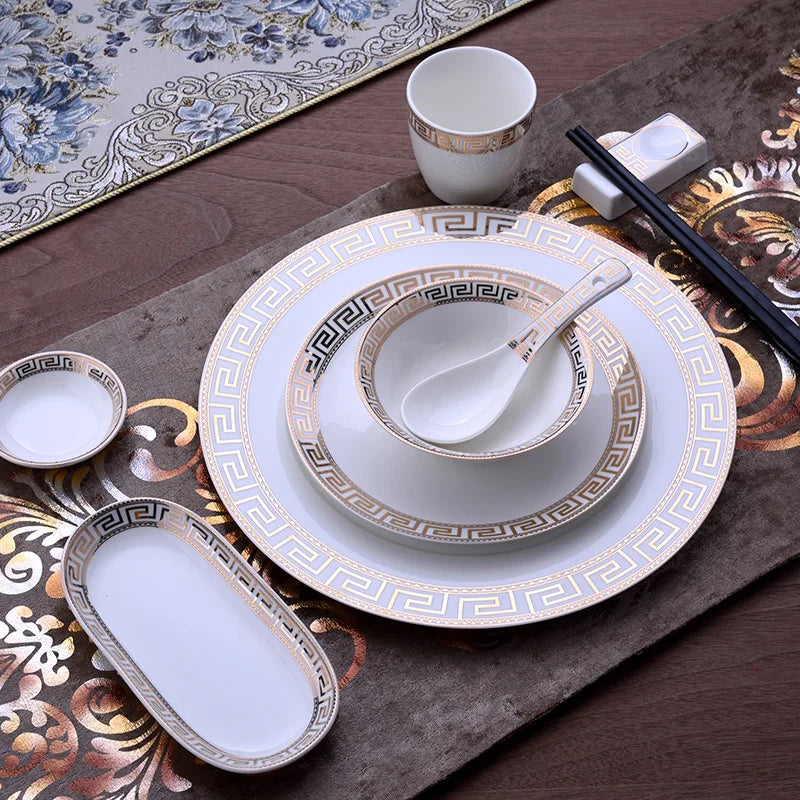 Axya Elegant Bone Dinner Set for Luxury Dining
