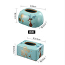 Axyaa Elegant Ceramic Tissue Box Drawer Set - American and European High-End Home Decor
