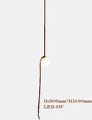 Axyaa Designer Belt Pendant Lamp - Minimalist Creative Model for House Hotel Loft