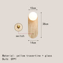 Axyaa Stone Wall Lamp Sconce for Foyer Dining Room Bedroom Lighting