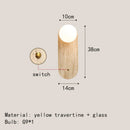 Axyaa Stone Wall Lamp Sconce - Foyer, Dining Room, Bedroom Lighting Fixtures