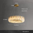 Axyaa Marble Crystal Pendant Lights for Elegant Dining Room Decor