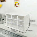 Axyaa 9-Grid Transparent Organizer Box for Student Desks & Walls