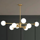 Axyaa Copper Molecular Magic Bean Pendant Lamp - Designer Postmodern Living Room Light